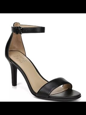 Naturalizer Black Ankle-Strap High Heel Sandal